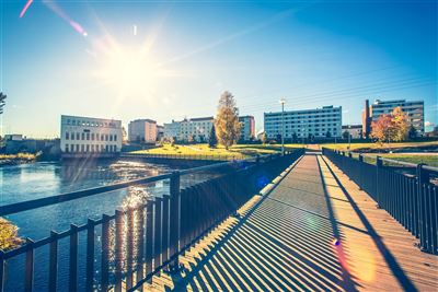 Blick auf die Stadt Kajaani,Finnland